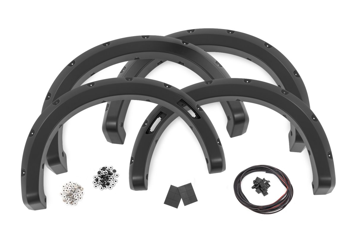 Ford Ranger Pocket Fender Flares - Rough Country - T9 Marsh Gray - '24-'26